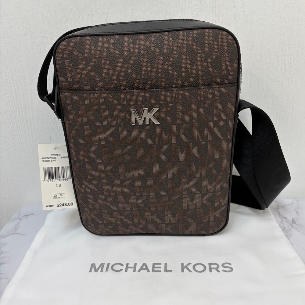 Michael Kors Signature Brown Messenger Bag